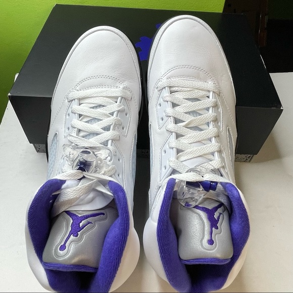 Air Jordan 5 Dark Concord Mens Size 10 Basketball Shoes Sneakers - Picture 7 of 11